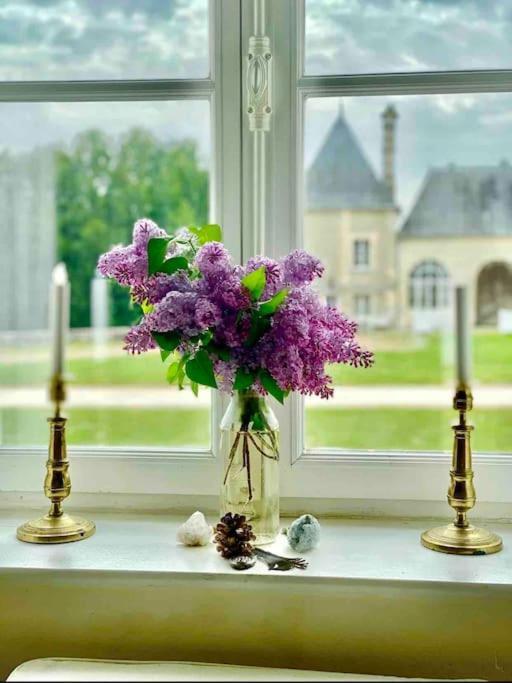 Charming Romantic Tower In Chateau Estate Ocquerre Kültér fotó